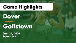 Dover  vs Goffstown  Game Highlights - Jan. 21, 2020