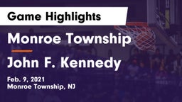 Monroe Township  vs John F. Kennedy  Game Highlights - Feb. 9, 2021