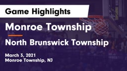 Monroe Township  vs North Brunswick Township  Game Highlights - March 3, 2021