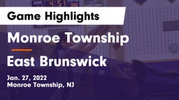 Monroe Township  vs East Brunswick  Game Highlights - Jan. 27, 2022