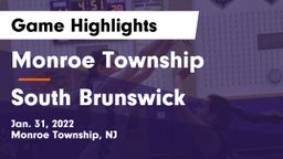 Monroe Township  vs South Brunswick Game Highlights - Jan. 31, 2022