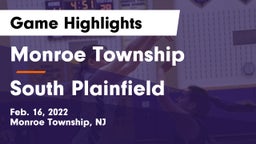 Monroe Township  vs South Plainfield  Game Highlights - Feb. 16, 2022