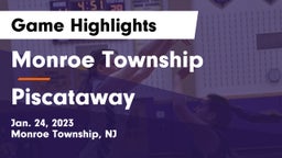 Monroe Township  vs Piscataway  Game Highlights - Jan. 24, 2023