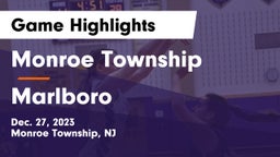 Monroe Township  vs Marlboro  Game Highlights - Dec. 27, 2023