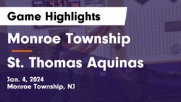 Monroe Township  vs St. Thomas Aquinas Game Highlights - Jan. 4, 2024