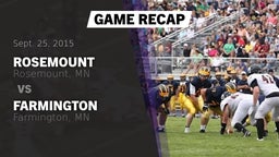 Recap: Rosemount  vs. Farmington  2015