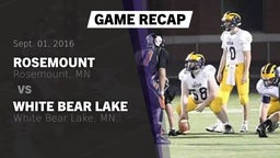 Recap: Rosemount  vs. White Bear Lake  2016