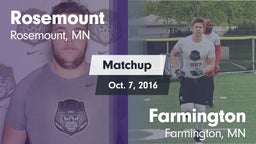 Matchup: Rosemount High vs. Farmington  2016