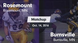 Matchup: Rosemount High vs. Burnsville  2016