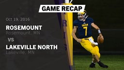 Recap: Rosemount  vs. Lakeville North  2016