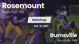 Matchup: Rosemount HS vs. Burnsville  2017