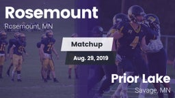 Matchup: Rosemount HS vs. Prior Lake  2019