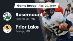 Recap: Rosemount  vs. Prior Lake  2019
