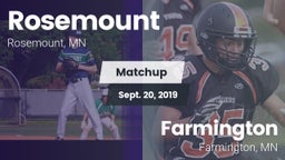 Matchup: Rosemount HS vs. Farmington  2019
