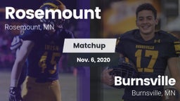 Matchup: Rosemount HS vs. Burnsville  2020