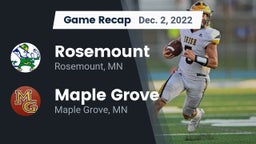 Recap: Rosemount  vs. Maple Grove  2022