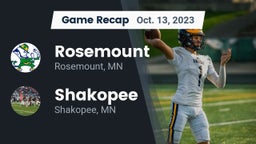 Recap: Rosemount  vs. Shakopee  2023
