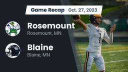 Recap: Rosemount  vs. Blaine  2023
