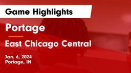 Portage  vs East Chicago Central  Game Highlights - Jan. 6, 2024