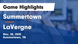 Summertown  vs LaVergne  Game Highlights - Nov. 28, 2020