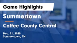 Summertown  vs Coffee County Central  Game Highlights - Dec. 21, 2020