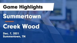 Summertown  vs Creek Wood  Game Highlights - Dec. 7, 2021