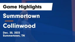 Summertown  vs Collinwood  Game Highlights - Dec. 20, 2023