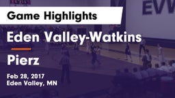 Eden Valley-Watkins  vs Pierz  Game Highlights - Feb 28, 2017