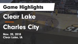 Clear Lake  vs Charles City  Game Highlights - Nov. 20, 2018
