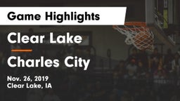 Clear Lake  vs Charles City  Game Highlights - Nov. 26, 2019