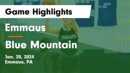 Emmaus  vs Blue Mountain  Game Highlights - Jan. 20, 2024