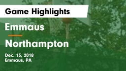 Emmaus  vs Northampton  Game Highlights - Dec. 13, 2018