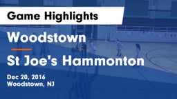 Woodstown  vs St Joe's Hammonton Game Highlights - Dec 20, 2016