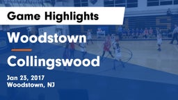Woodstown  vs Collingswood  Game Highlights - Jan 23, 2017