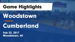 Woodstown  vs Cumberland  Game Highlights - Feb 23, 2017