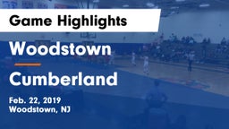 Woodstown  vs Cumberland  Game Highlights - Feb. 22, 2019