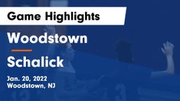 Woodstown  vs Schalick  Game Highlights - Jan. 20, 2022