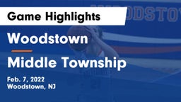 Woodstown  vs Middle Township  Game Highlights - Feb. 7, 2022