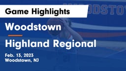 Woodstown  vs Highland Regional  Game Highlights - Feb. 13, 2023