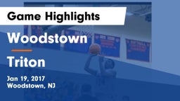 Woodstown  vs Triton Game Highlights - Jan 19, 2017