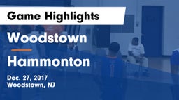Woodstown  vs Hammonton  Game Highlights - Dec. 27, 2017