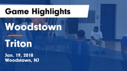 Woodstown  vs Triton  Game Highlights - Jan. 19, 2018