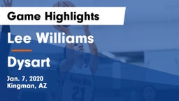 Lee Williams  vs Dysart  Game Highlights - Jan. 7, 2020