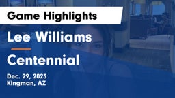 Lee Williams  vs Centennial  Game Highlights - Dec. 29, 2023