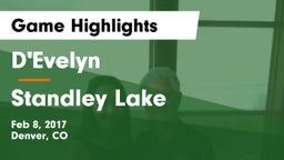 D'Evelyn  vs Standley Lake  Game Highlights - Feb 8, 2017
