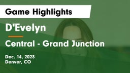 D'Evelyn  vs Central - Grand Junction  Game Highlights - Dec. 14, 2023