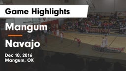 Mangum  vs Navajo Game Highlights - Dec 10, 2016