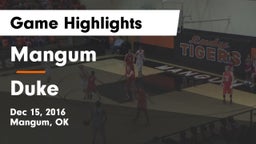 Mangum  vs Duke  Game Highlights - Dec 15, 2016