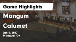 Mangum  vs Calumet  Game Highlights - Jan 5, 2017