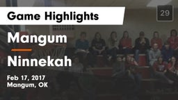 Mangum  vs Ninnekah Game Highlights - Feb 17, 2017